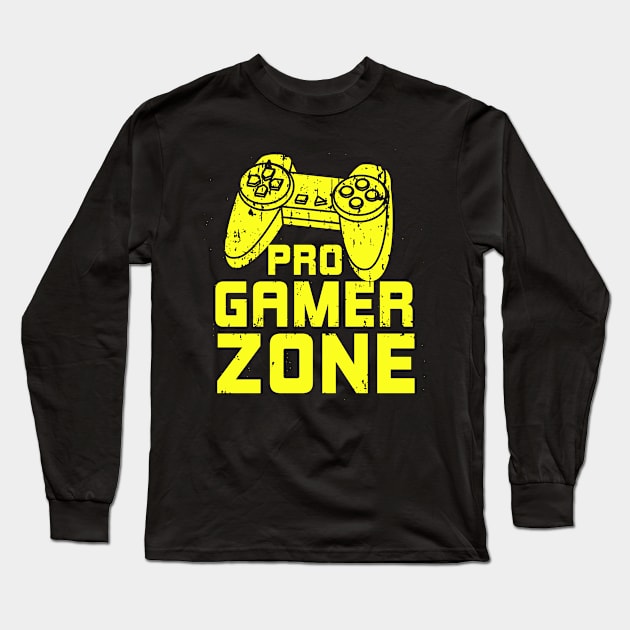 Pro Gamer Gaming Controller Gift Long Sleeve T-Shirt by Foxxy Merch